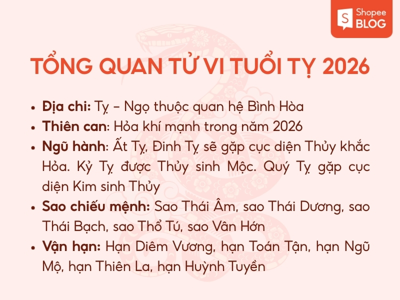 tổng quan tử vi tuổi Tỵ 2026