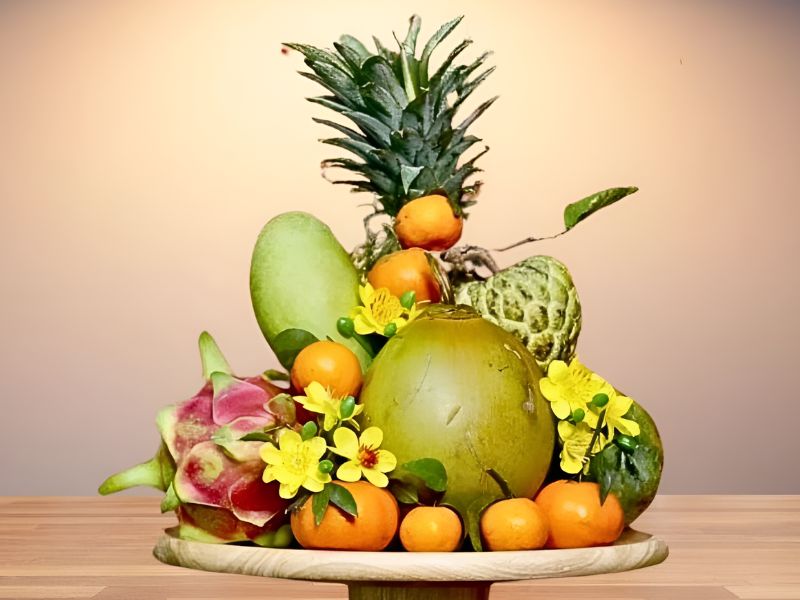 mâm ngũ quả tết