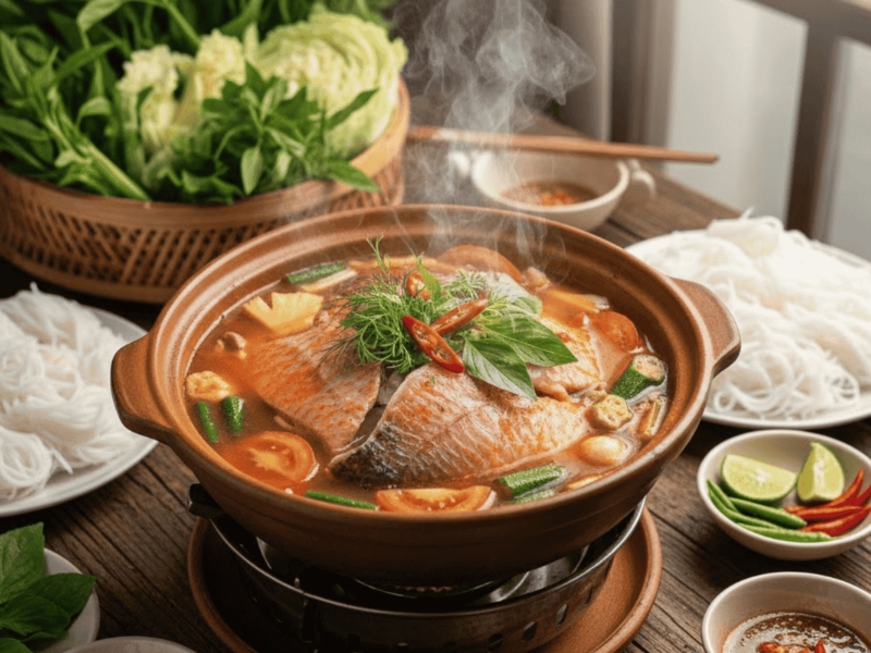 Lẩu cá diêu hồng