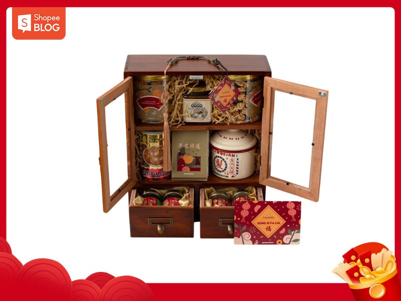 Set quà mứt Tết độc đáo