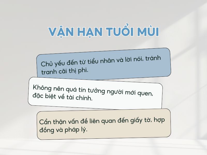 Vận hạn của tuổi Mùi năm 2026 