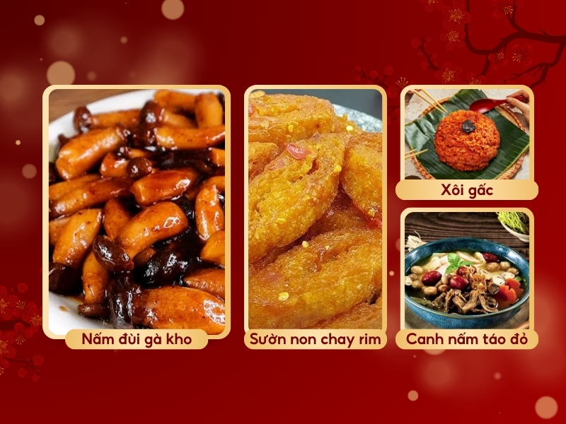 Mâm cỗ chay cúng Tết cuối năm
