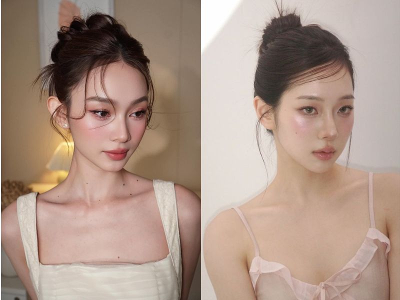 Tóc búi cao đi tiệc