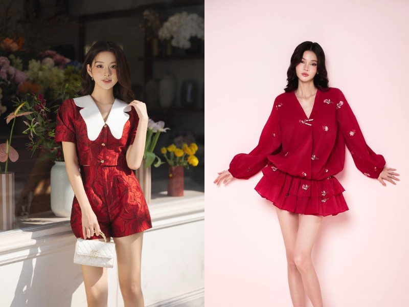 phối đồ màu đỏ cho mệnh thổ