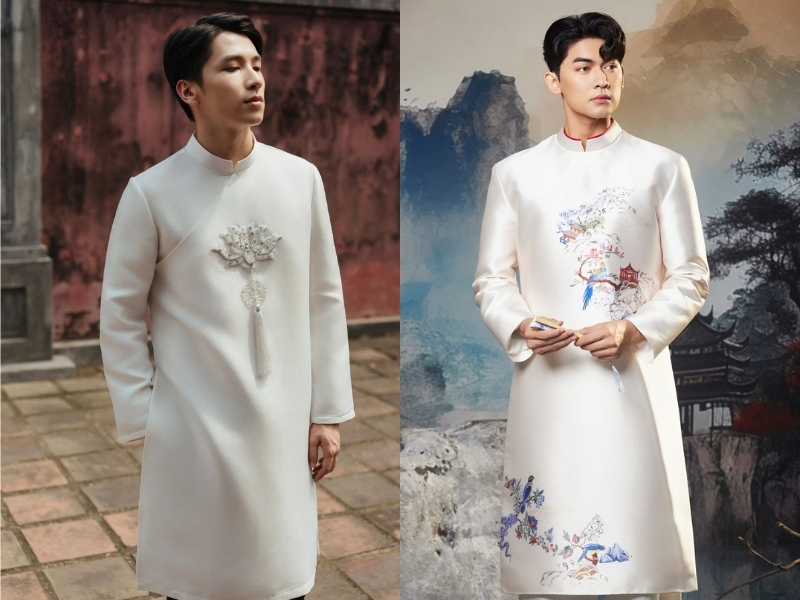 áo dài trắng dành cho nam