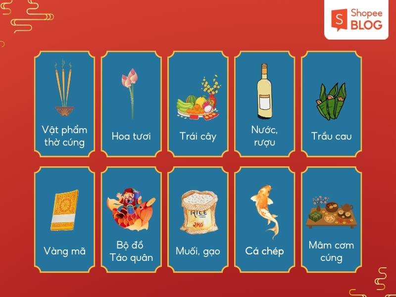 Lễ vật cúng ông Táo