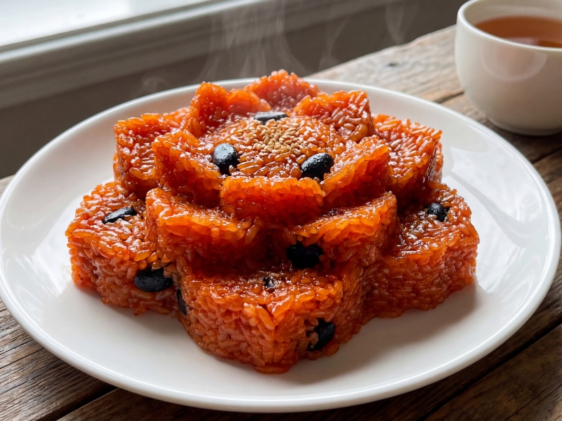 Xôi gấc ngày tết
