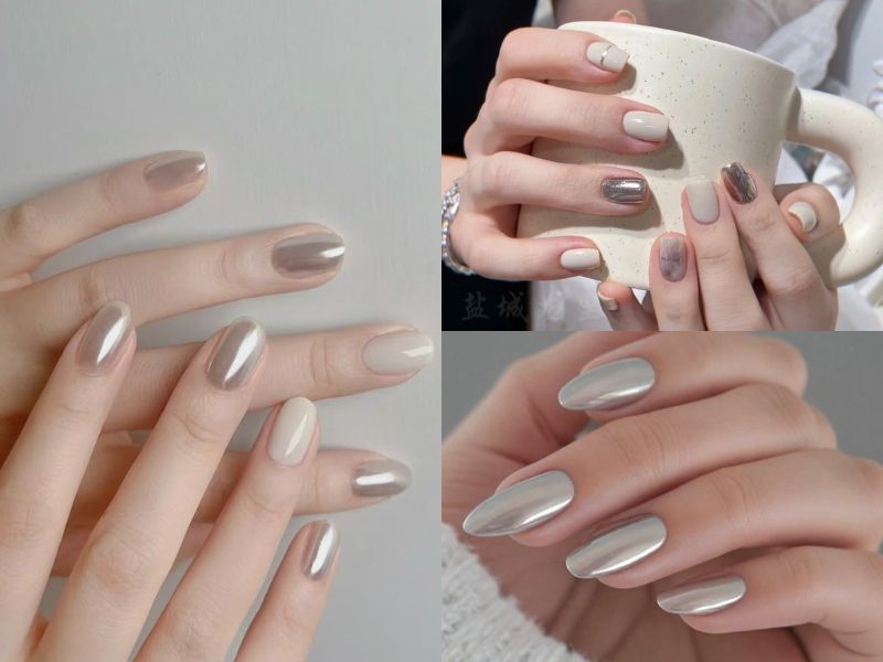 nail tráng gương hợp mệnh kim