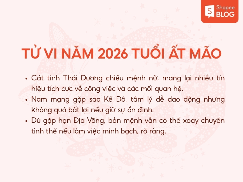 Tử vi tuổi Ất Mão sinh năm 1975