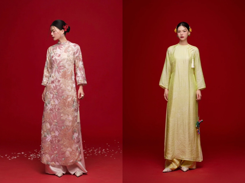 áo dài ngày tết