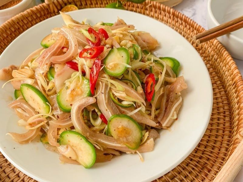nộm tai heo