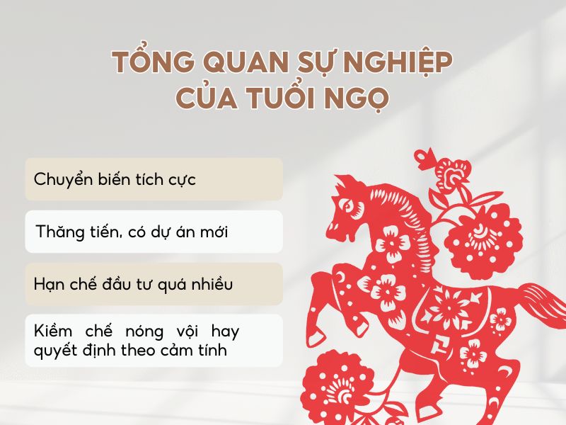 Sự nghiệp năm 2026 của tuổi Ngọ
