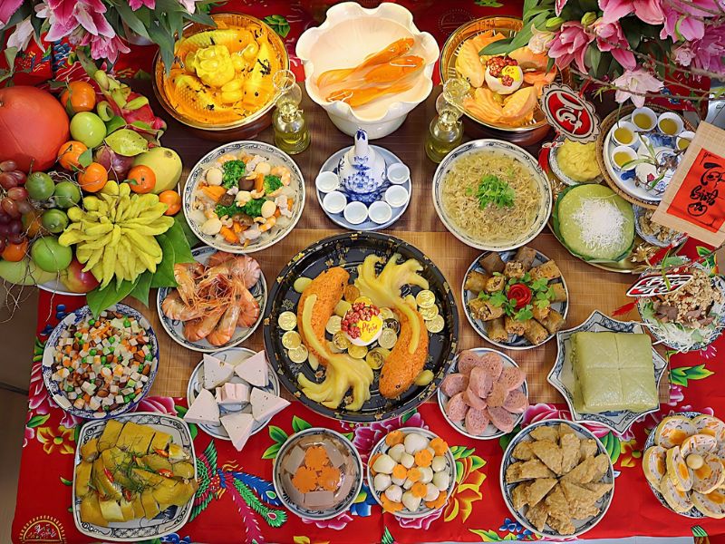 Mâm cúng ông Công ông Táo truyền thống