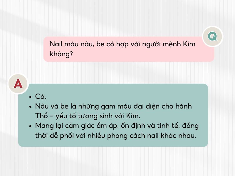 mẫu nail hợp mệnh kim