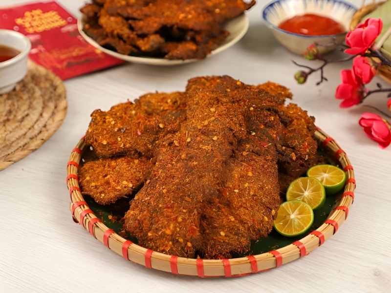 Khô bò ăn vặt ngày tết
