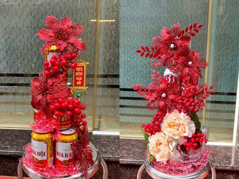 tháp bia tông đỏ