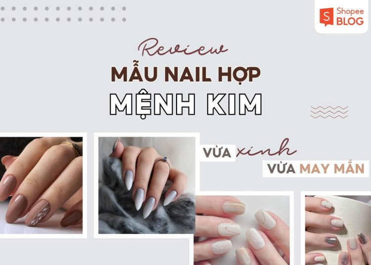 màu nail hợp mệnh kim