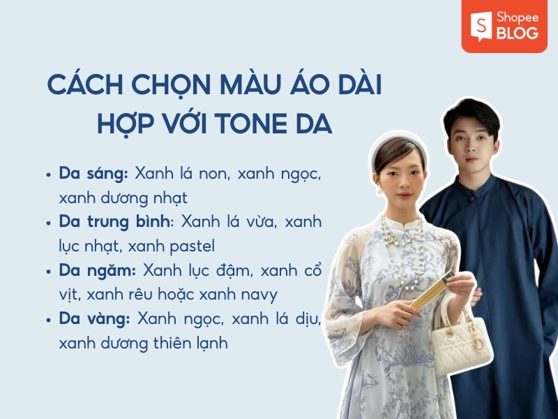 cách chọn màu áo dài cho người mệnh mộc