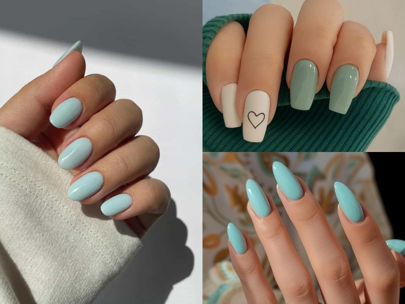 nail xanh ngọc phù hợp mệnh mộc