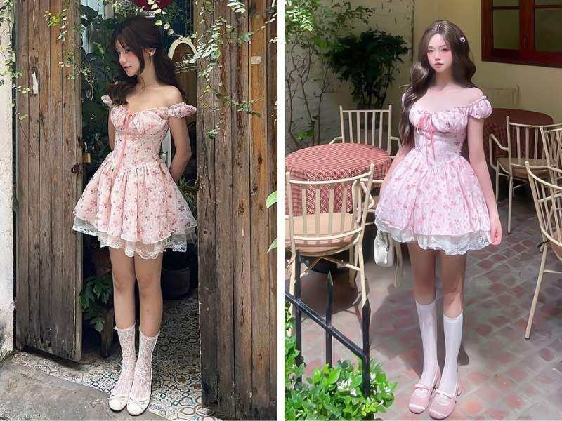 Cách phối đồ với giày búp bê mũi tròn