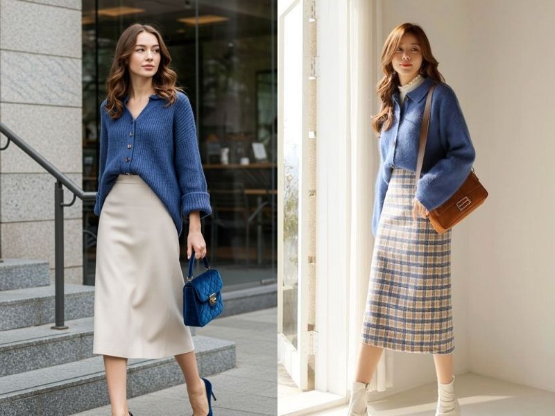 Set đồ mùa đông nữ tính cho nữ