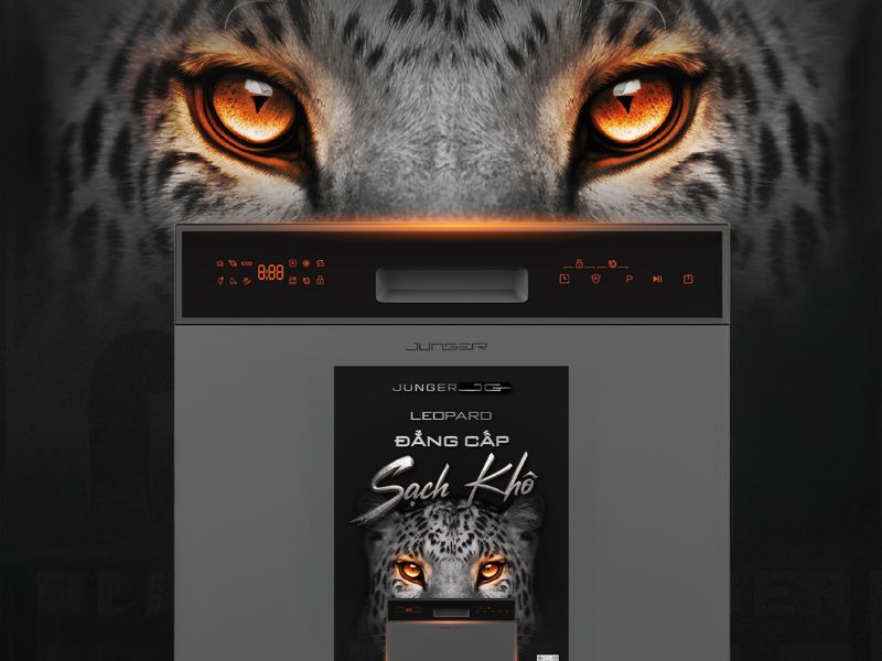 máy rửa bát Junger Leopard