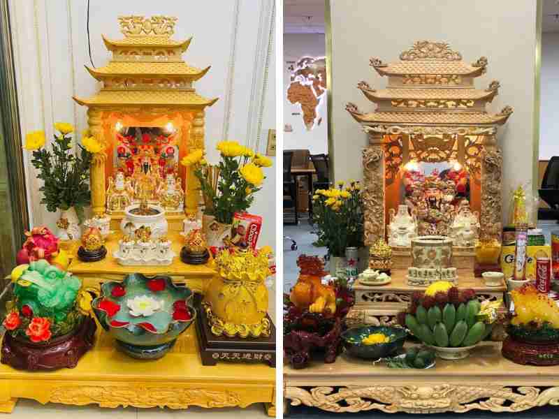 Cách trang trí bàn thờ ông Địa Tết chiêu tài