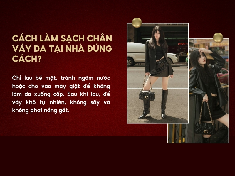 Cách giặt chân váy da tại nhà như thế nào cho đúng? 