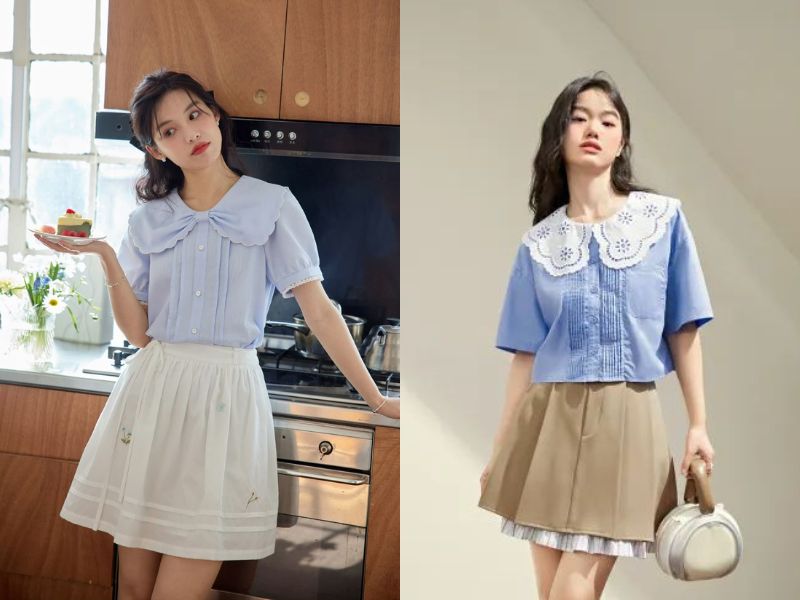 Phối đồ nữ với Áo tay phồng 