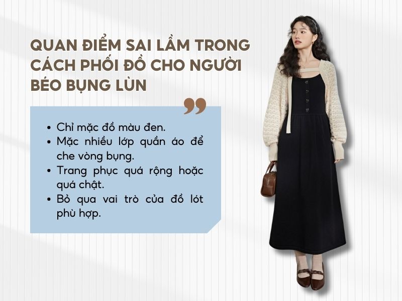 Những quan điểm sai lầm khi phối đồ cho người béo bụng lùn