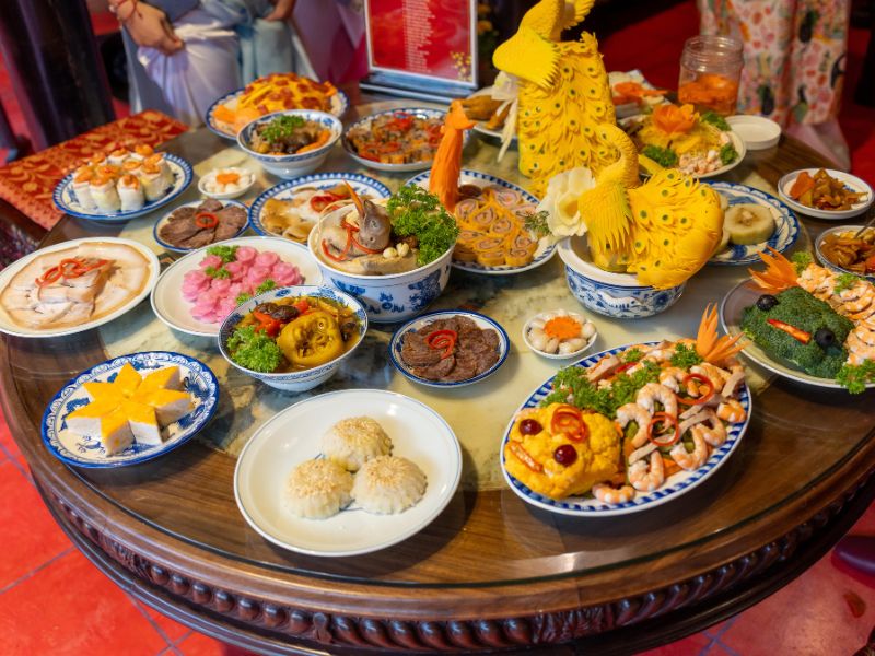 mâm cỗ cúng miền bắc