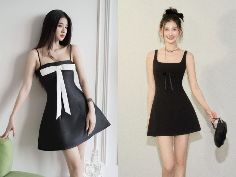 Dáng đầm ôm phối đồ cho người lùn 1m50