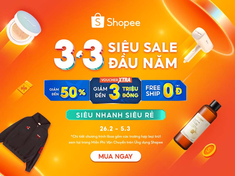 3.3 Siêu Sale Đầu Năm