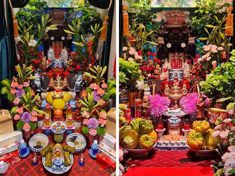 Cách trang trí bàn thờ ông Địa Tết sang trọng