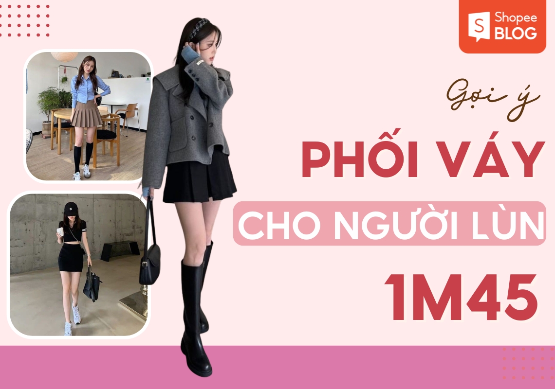 váy cho người lùn 1m45