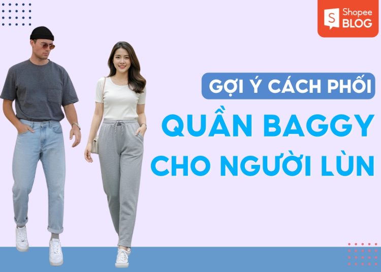 cách phối quần baggy cho người lùn
