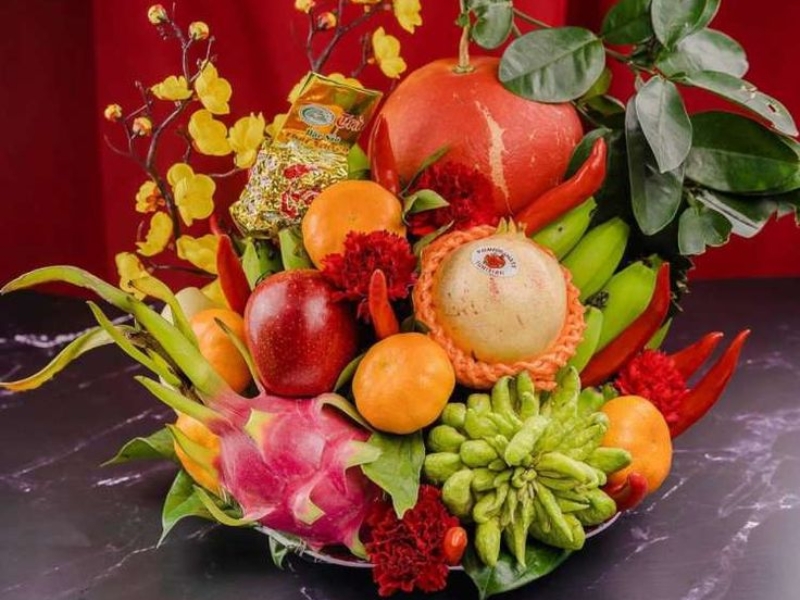 Mâm ngũ quả miền Bắc truyền thống