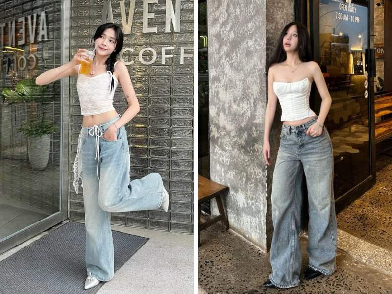 Cách phối đồ với giày búp bê mũi nhọn