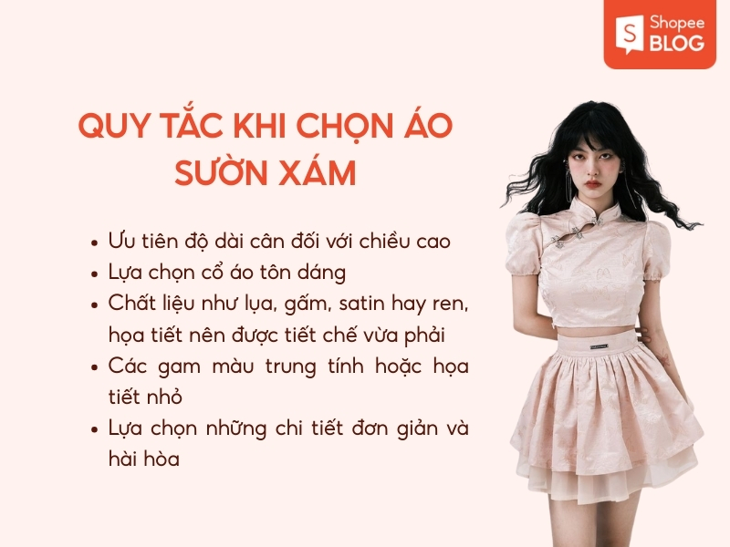 Quy tắc khi chọn sườn xám
