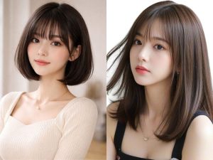 tóc ép cụp mái thưa