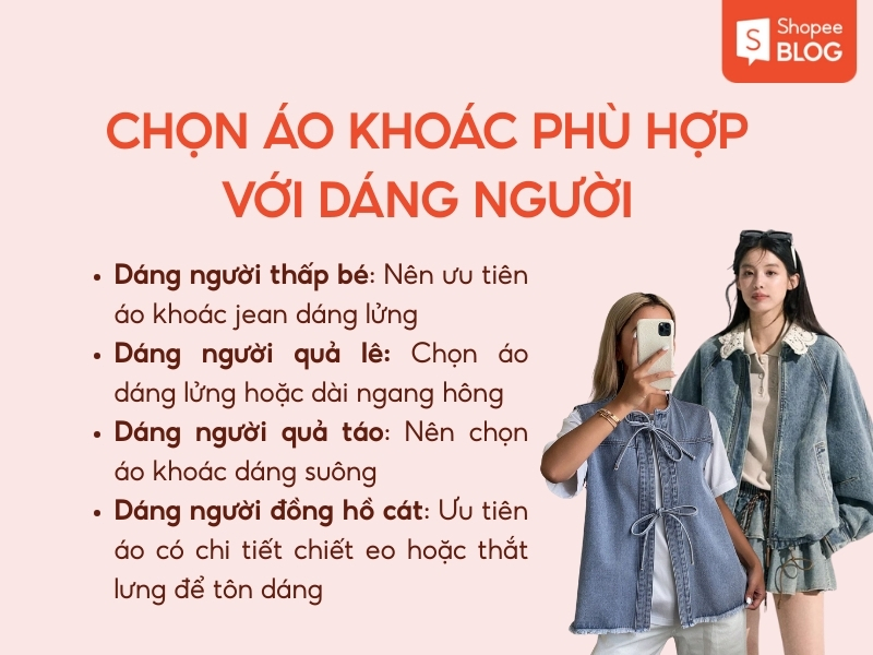 cách phối đồ với áo khoác jean nữ