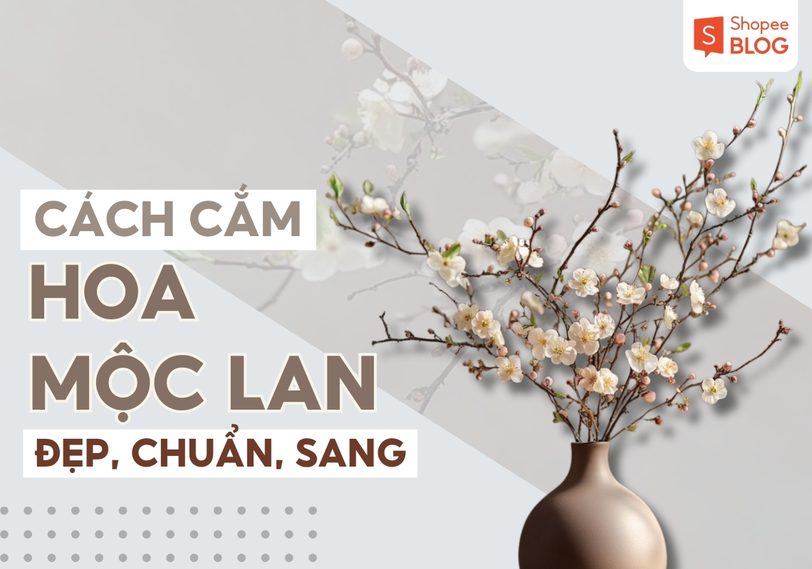 cách cắm hoa mộc lan
