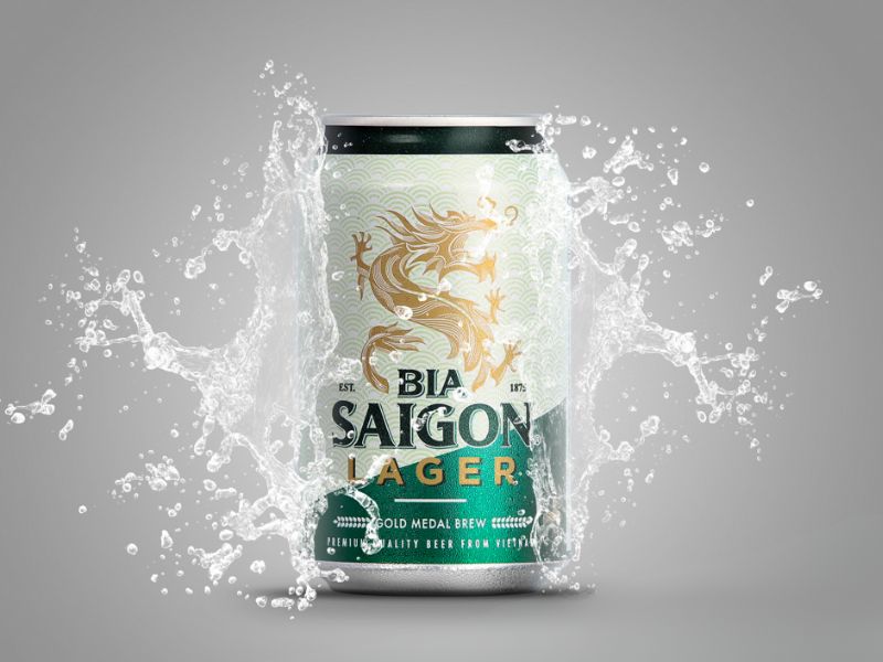 Bia Saigon Lager nồng độ cồn 4,3%