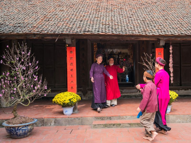 chúc tết bố mẹ chồng