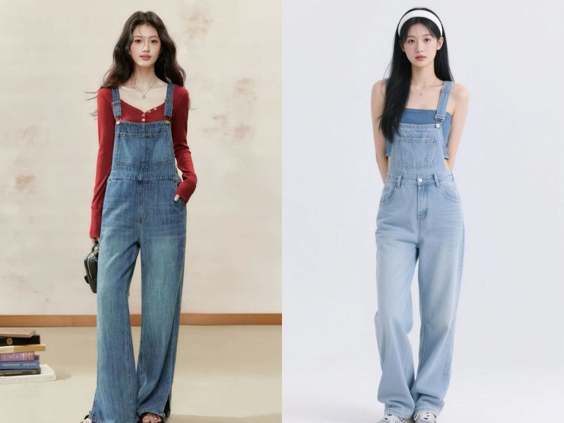 phối đồ nữ cute với yếm
