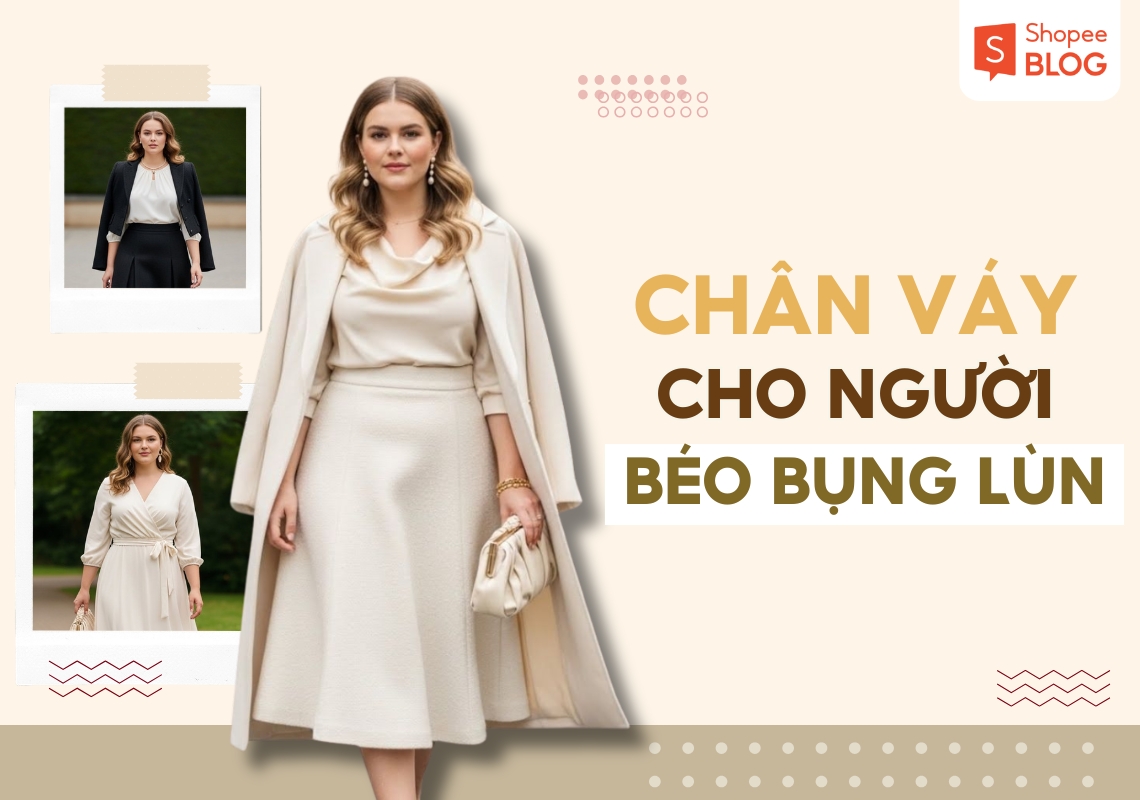 váy cho người béo bụng lùn