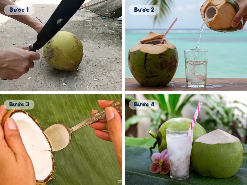 Cách giải rượu nhanh nhất tại nhà với nước dừa