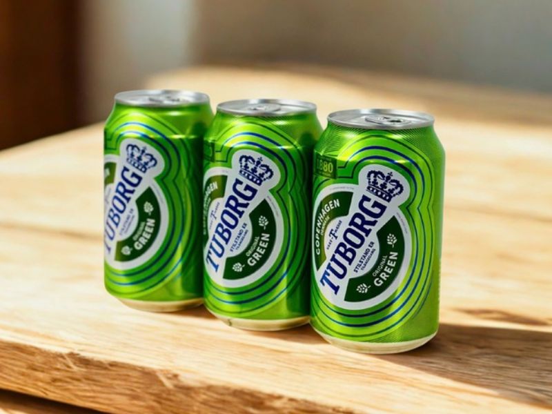 Bia Tuborg Lager nồng độ cồn 4,6%