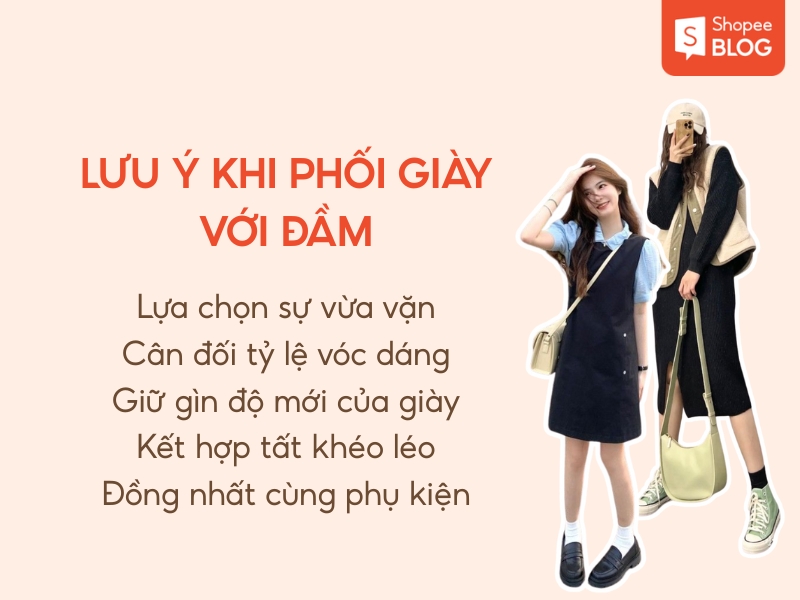 bí quyết phối đồ với giày