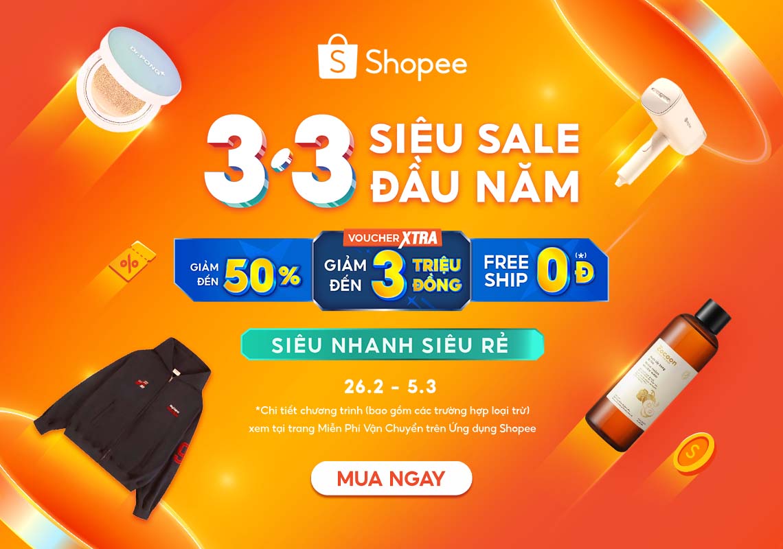 săn sale shopee 3.3
